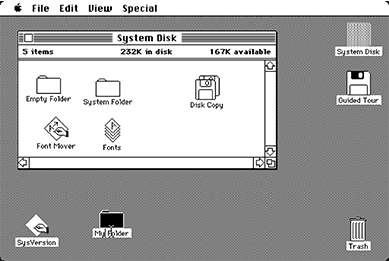 Apple’s 1984 Macintosh interface