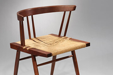 Grass-Seated Chair, George Nakashima, 1940
